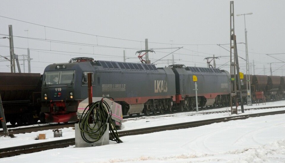 The state-owned LKAB mining company supplies at least 80% of Europe’s iron ore which is transported from Svappavaara and Kiruna to the ports of Luleå and Narvik by train. Photo: Thomas Nilsen