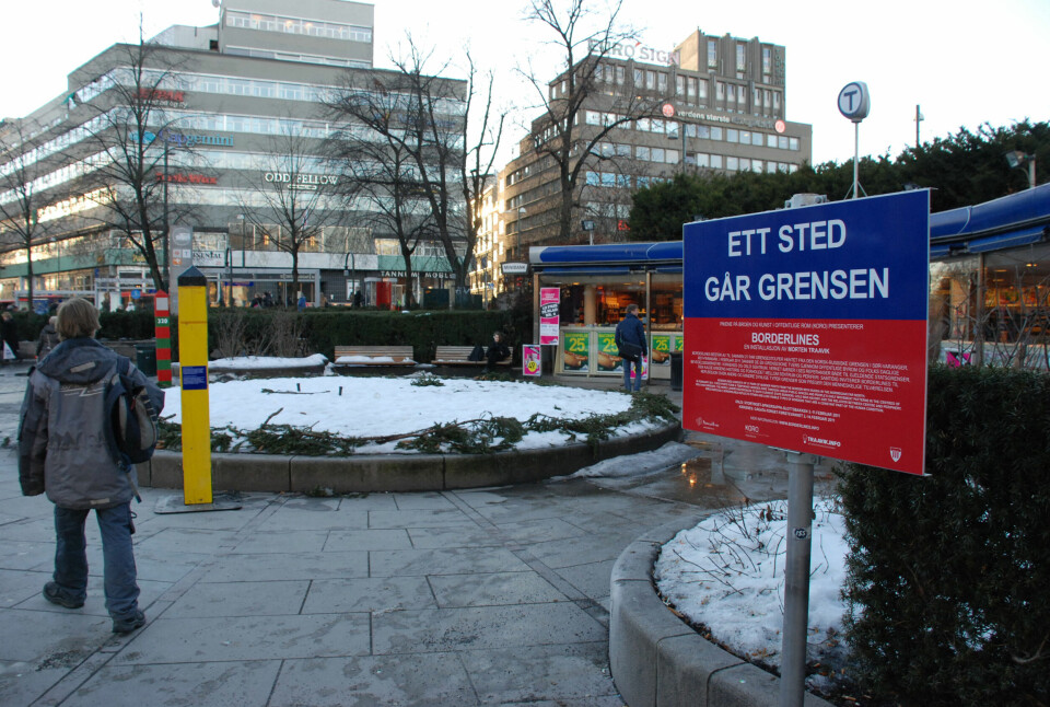 The Borderlines project on display in Oslo in 2011. Photo: Atle Staalesen