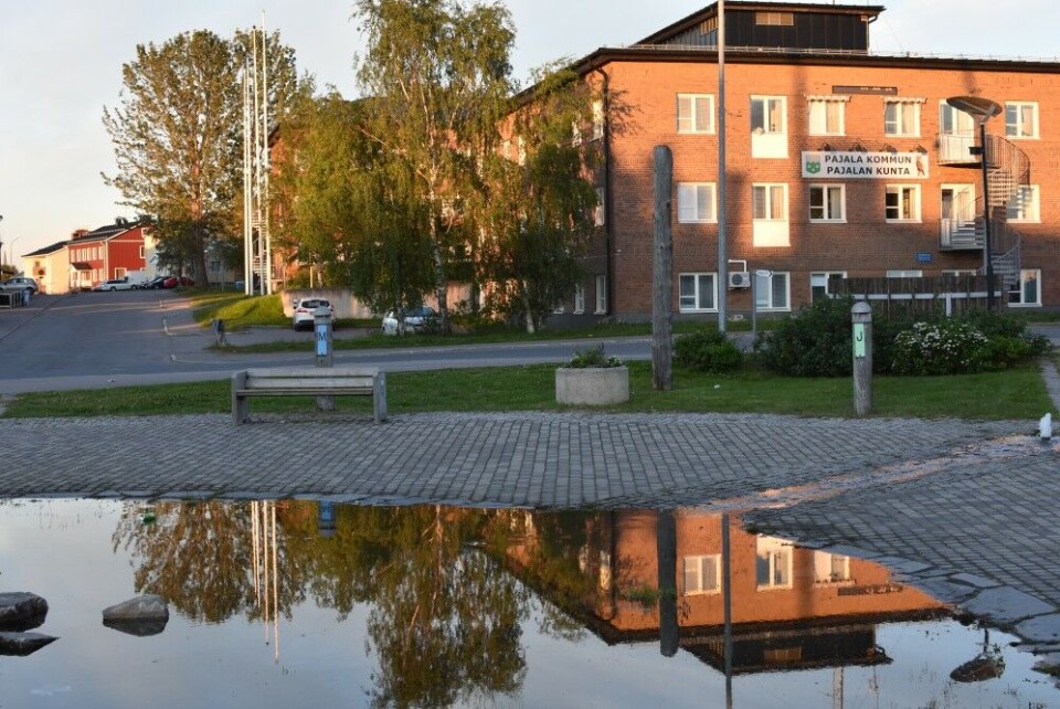 Pajala municipality hall in Norrbotten. Photo: Thomas Nilsen
