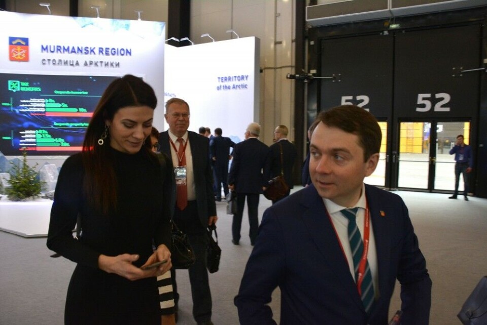 Acting Governor Andrey Chibis and his deputy Maria Derunova. Photo: Atle Staalesen