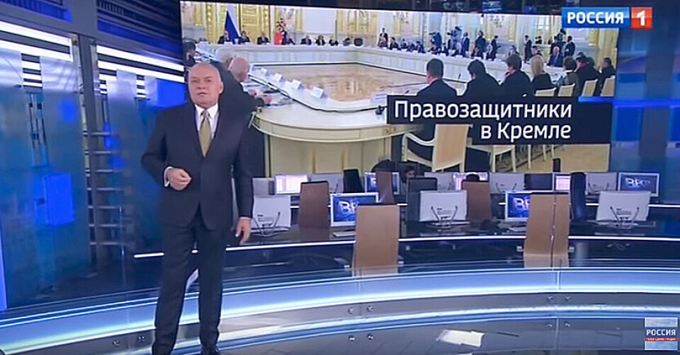 Dmitry Kiselyov. Screenshot from Pervy Kanal