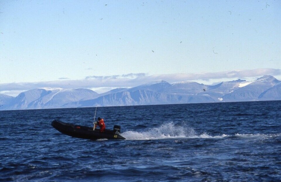 Setting course for Novaya Zemlya. Photo: Thomas Nilsen
