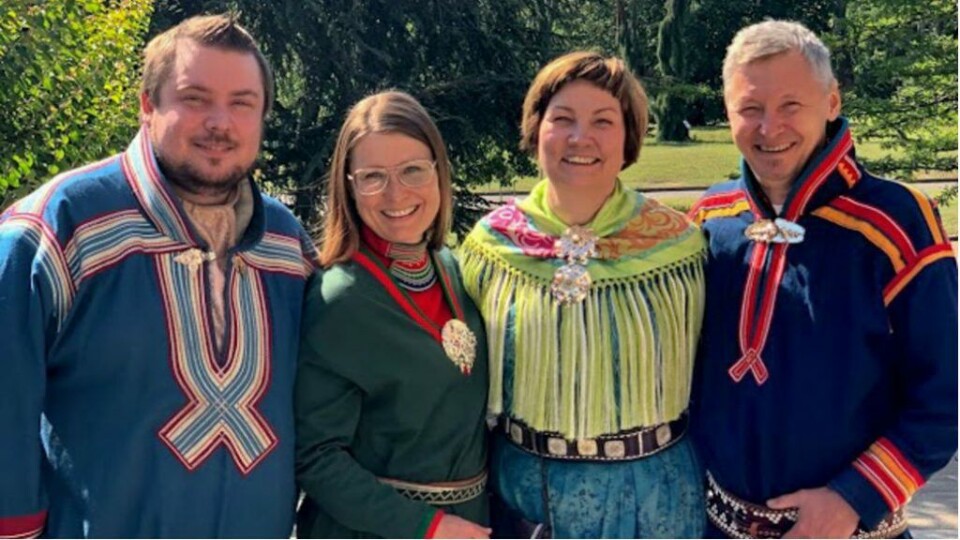 “It is also very gratifying to be able to share the news now as the UN celebrates the International Year of Indigenous Languages this year,” said Saami leaders (pictured above left to right: Tuomas Aslak Juuso, Asa Larsson-Blind, Aili Keskitalo and Per-Olof Nutti) in a joint statement announcing the Saami-language version of the film. Photo: Saami Council