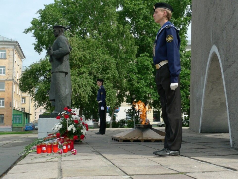 Second World War Memorial in Arkhangelsk. For rector Kudryashova, the “operation” going on in Ukraine is a continuation of the war taking place 80 years back in history. Photo: Thomas Nilsen