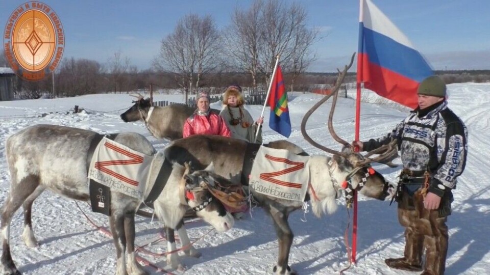 With Kremlin’s “Z” on two reindeer, Russian and Sámi flags, the locals in Lovozero staged a pro-army, pro-Putin message.