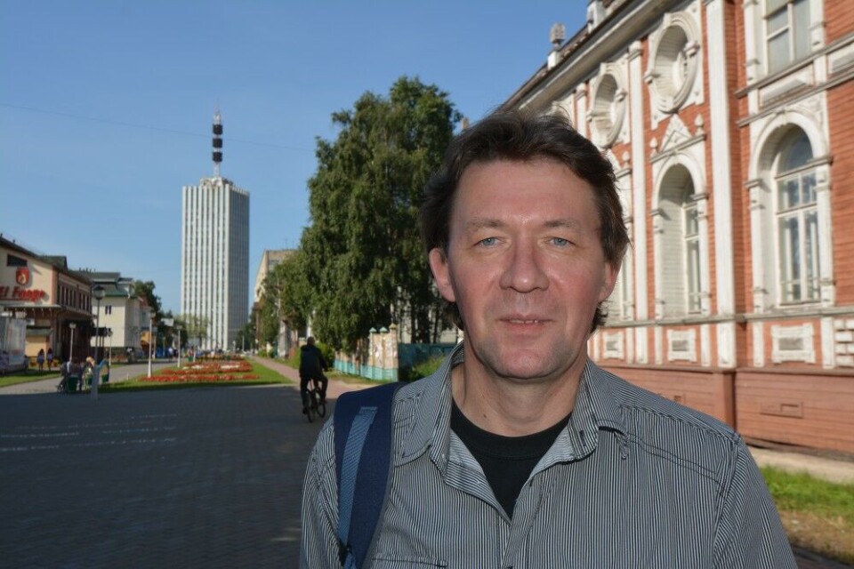 Andrey Shalyov says many people in Arkhangelsk hope better times will come with renewed cross-border contacts with northern Norway. Photo: Thomas Nilsen