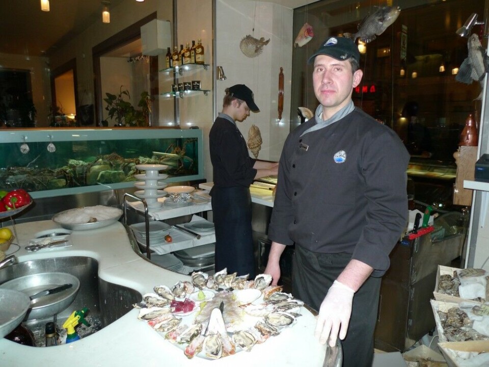 Before 2014, live King Crab from Norway could be found aquariums at upper class restaurants in Moscow. Photo: Thomas Nilsen