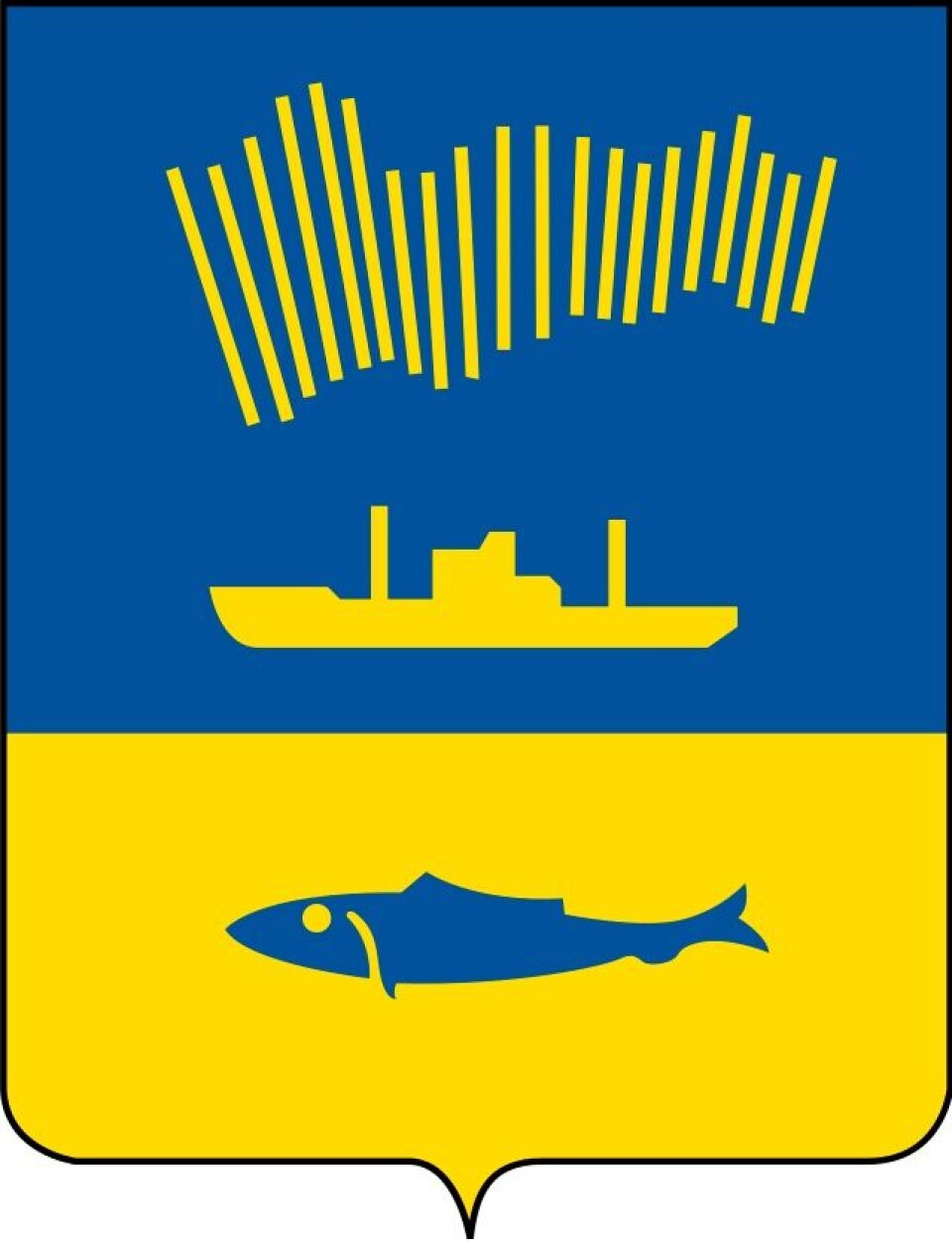 The coat of arms of the Murmansk City