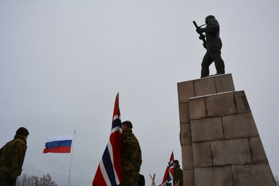Commemoration at the Soviet war memorial in Kirkenes. Photo: Atle Staalesen