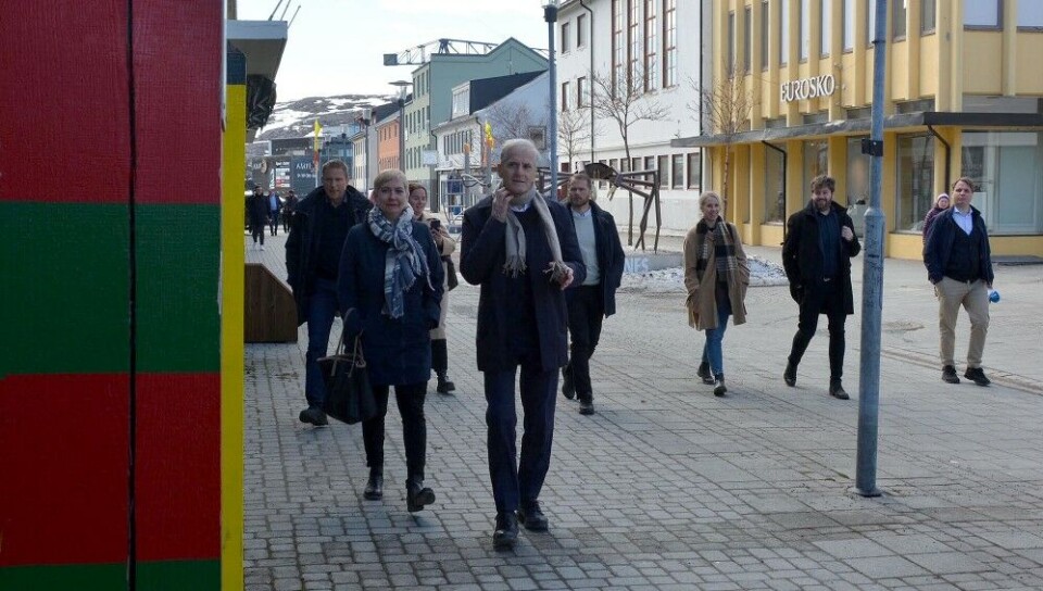 Norwegian PM Jonas Gahr Støre visits Kirkenes. Photo: Atle Staalesen