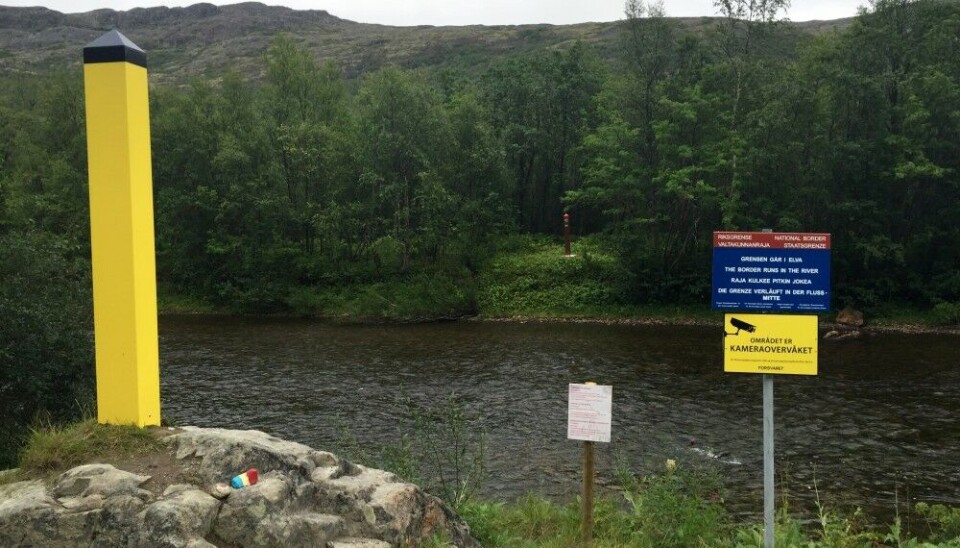 The border runs in the river. Andrei Medvedev was detained near Grense Jakobselv. Photo: Atle Staalesen