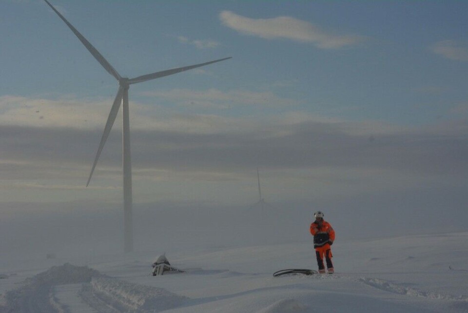 The new Murmansk wind power project might include production of hydrogen, like in Berlevåg, Norway. Photo: Atle Staalesen