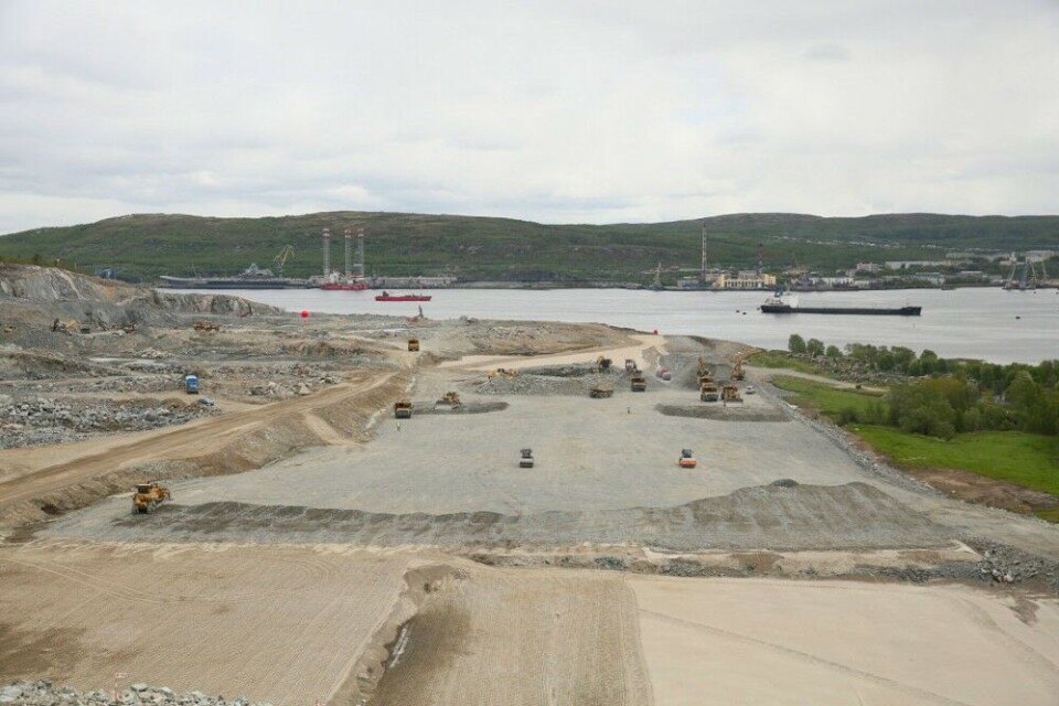 Construction work in Lavna. Photo: Gov-murman.ru