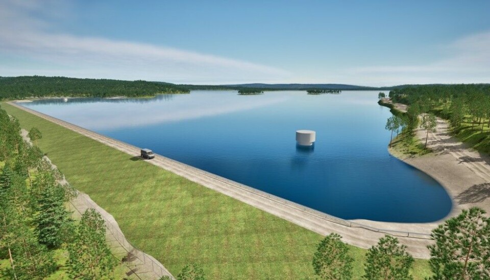 Верхнее водохранилище. Иллюстрация Suomen Voima