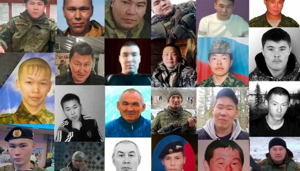 Some of the indigenous men from the Russian Arctic regions of Nenets AO and Yamal-Nenets AO killed in Ukraine. Collage by the Barents Observer