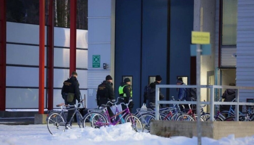 Migrants arrive at Finnish border crossing point Vartius. Photo: Telegram channel Antibesedka Kostomuksha