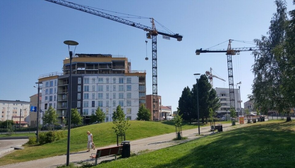 New apartment buildings in Rovaniemi, Finland's northernmost university city. Photo: Thomas Nilsen