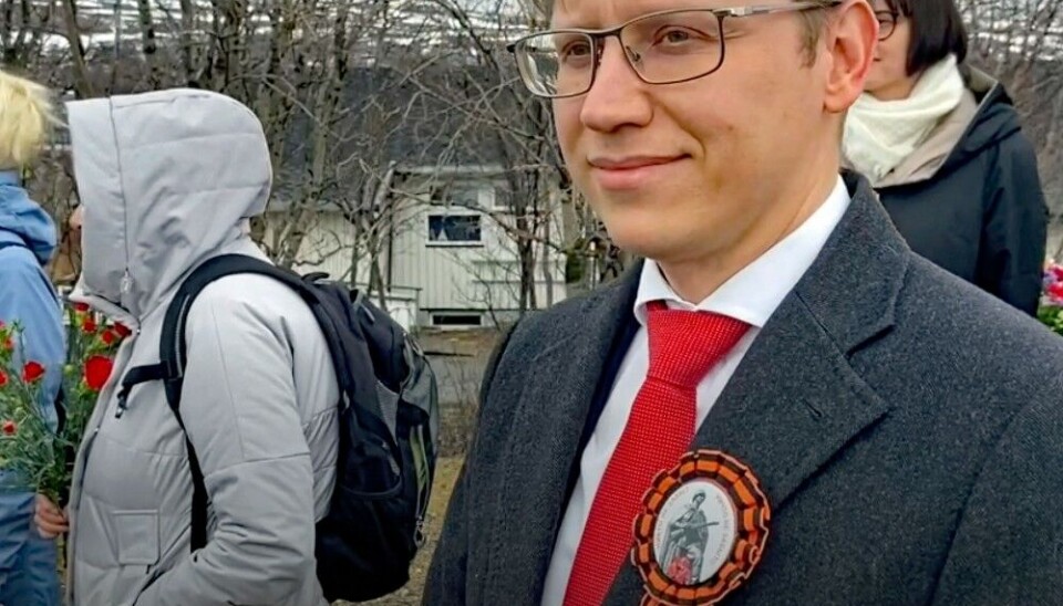 Moscow's man in northern Norway, Consul General Nikolai Konygin, has since Russia's full-scale invasion of Ukraine in 2022 not been invited to any official arrangements by local or regional authorities. Here, from his own staged commemoration of May 9th this year in Kirkenes.