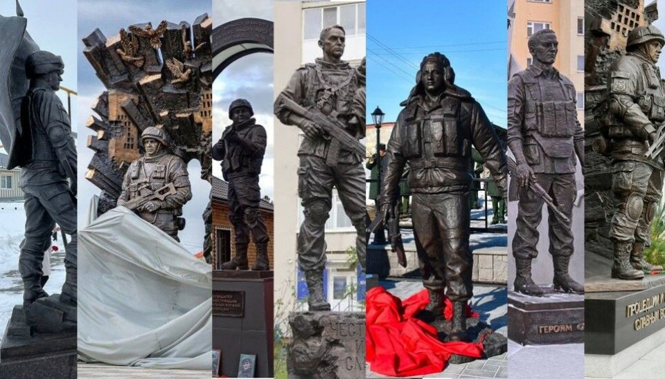 Moscow is ardently seeking to justify the massive losses in Ukraine and erect new war memorials across the country. Collage by the Barents Observer
