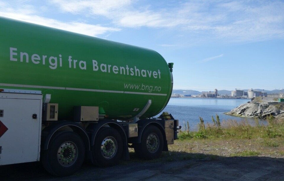 'Energy from the Barents Sea'. In the future it might come not only in the form of LNG, but also ammonia. Photo from Hammerfest, Norway, by Atle Staalesen