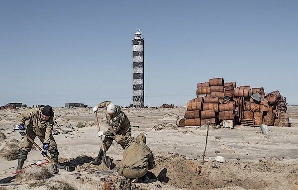 Cleanup on Vilkitsky island. Photo: Gazprom Dobycha Nadym