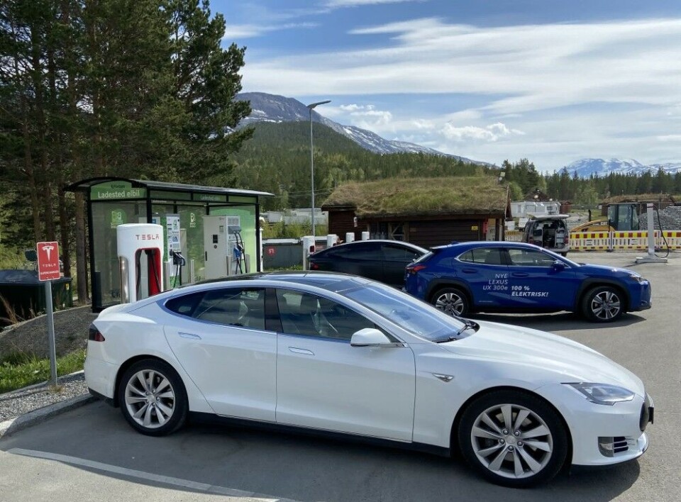 In Norway, nearly 80% of all new cars on the private market are battery-powered. Photo: Thomas Nilsen