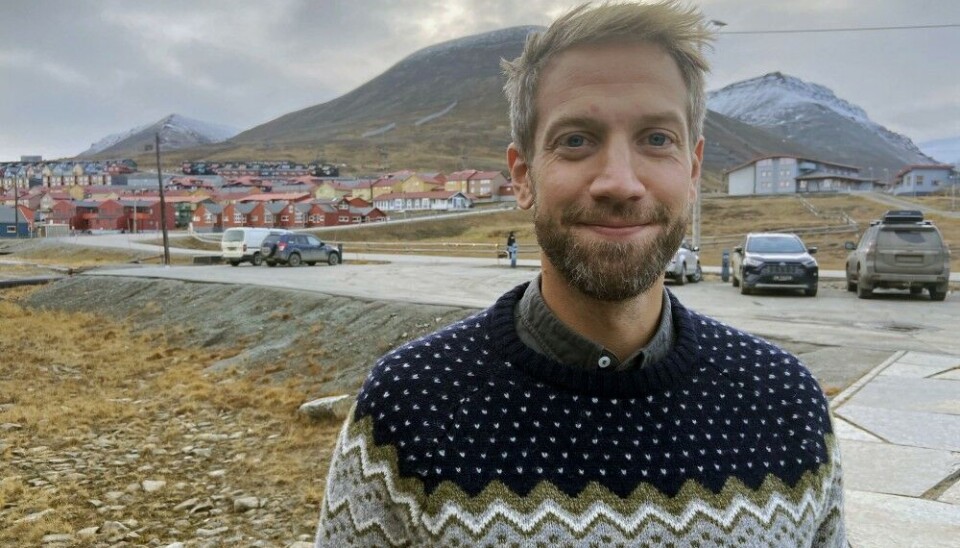 Andreas Østhagen in Longyearbyen, Svalbard. Photo: Thomas Nilsen