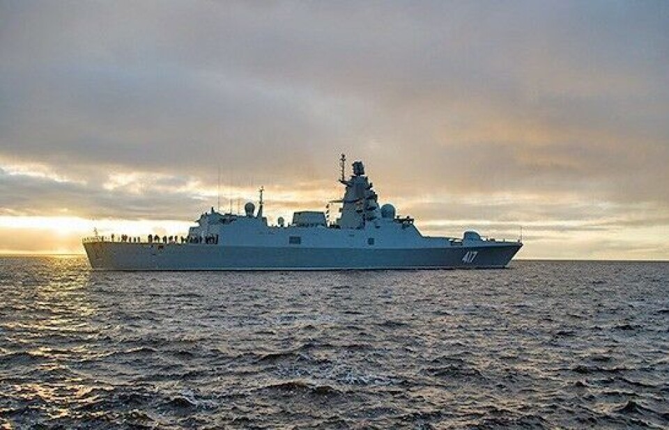 Northern Fleet frigate Admiral Gorshkov. Photo: Defense Ministry of Russia