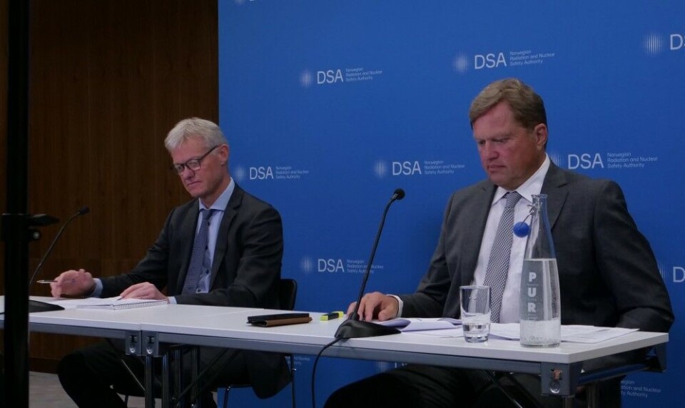 The Norwegian delegation was headed by Director Per Strand (left) and Ingar Amundsen. Photo: Hallfrid Simonsen / DSA