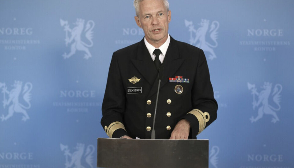 Chief of Norwegian Intelligence Service, Vice-Admiral Nils Andreas Stensønes. Photo: Torbjørn Kjosvold