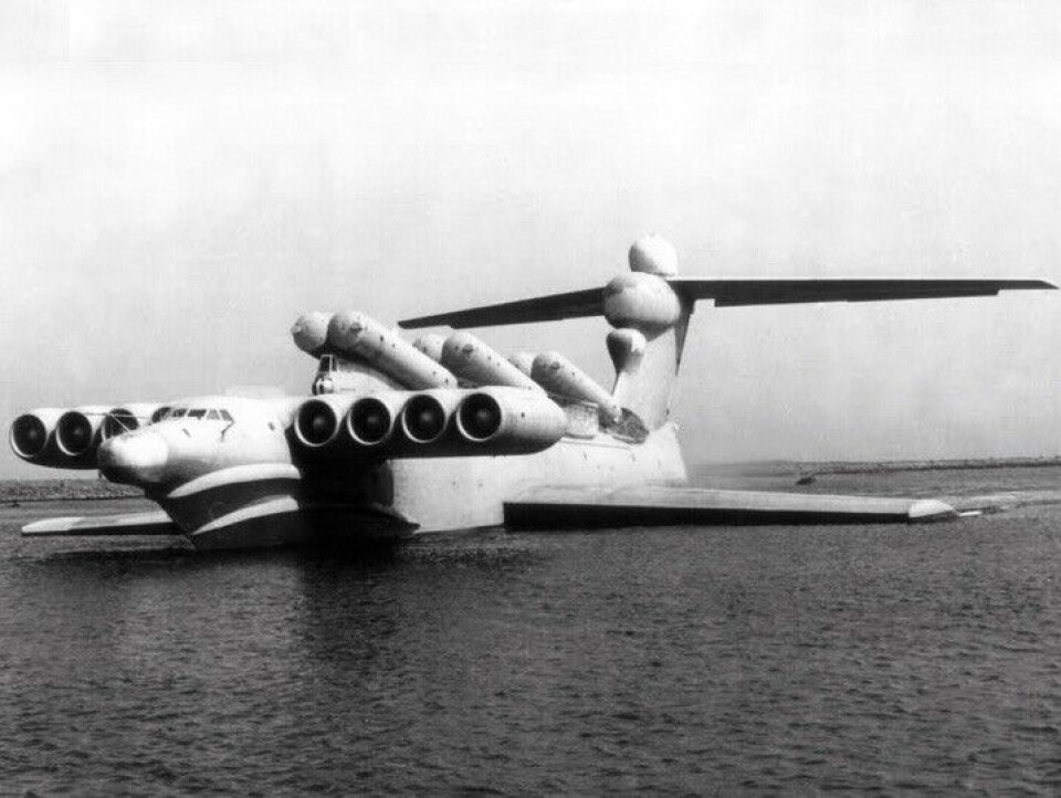 The Lun-class missile carrying Ekranoplan was operating in the Caspian Sea in the late 1980s.