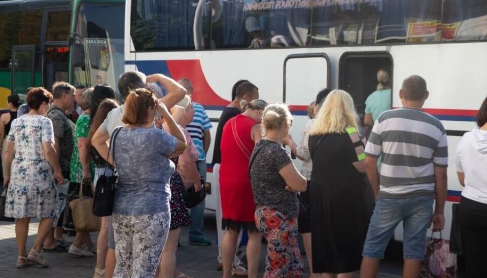 Children from Melitopol go to Evpatoria. Photo: Alexander Tsybulsky’s official page