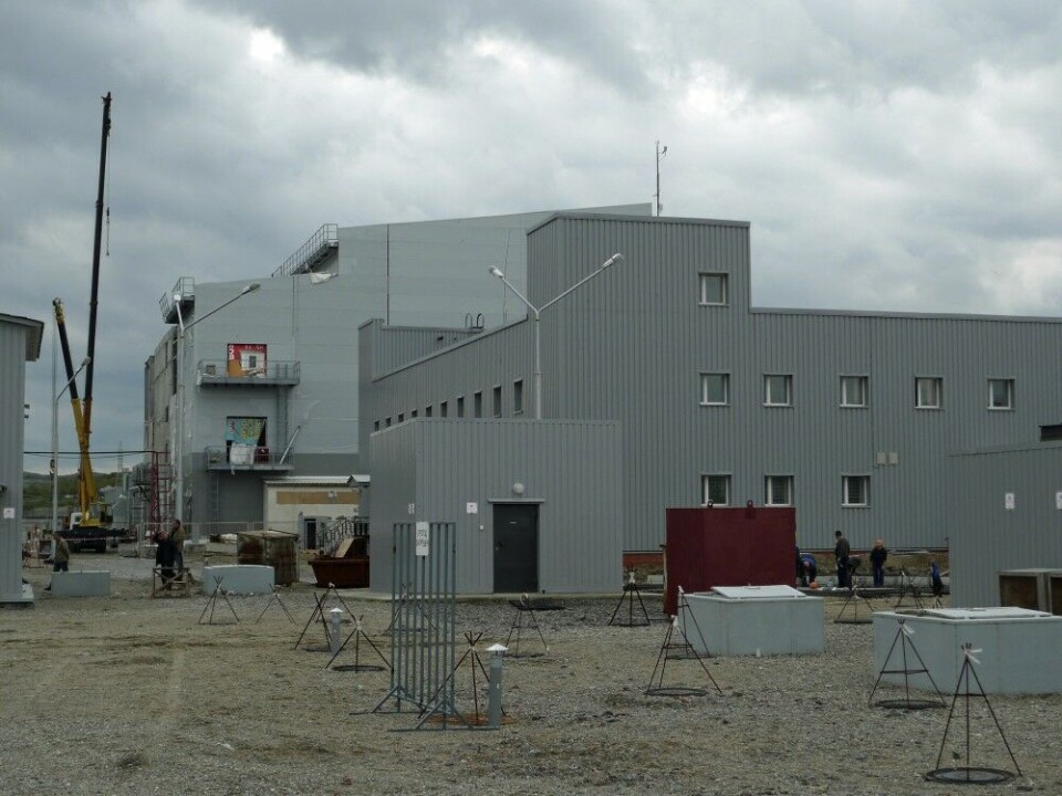 The processing plant for solid radioactive waste is part of the Saida Bay treatment complex. Photo: Thomas Nilsen