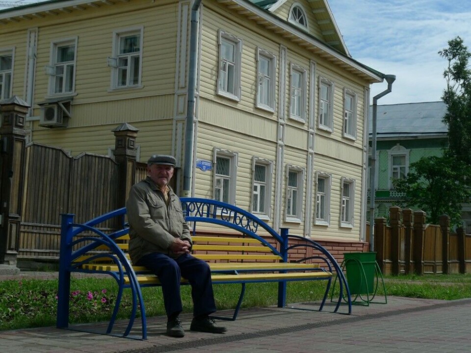 Elderly man in Arkhangelsk. Photo: Thomas Nilsen
