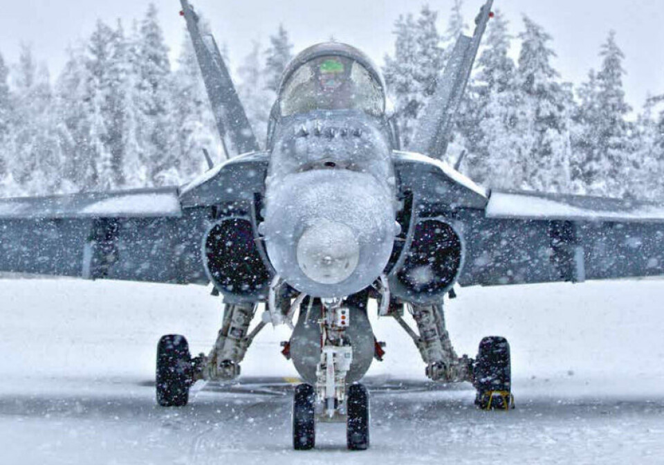Finnish Hornet F-18s will join American F-15s in the exercise scheduled for May. Photo: puolustusvoimat.fi
