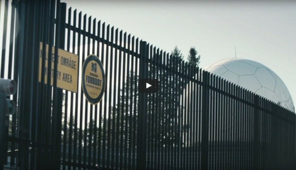 Screenshot from promotion-film by the Norwegian Intelligence Service posted on YouTube.