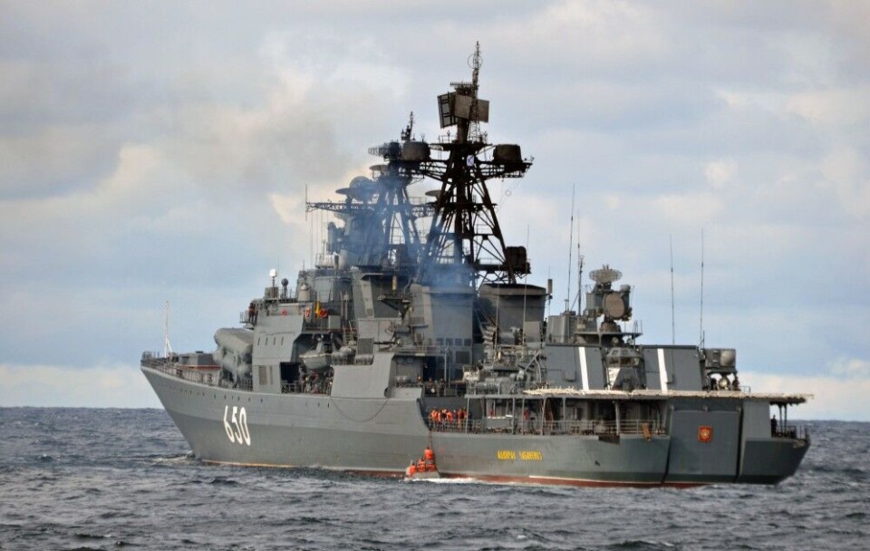 The Northern Fleet's Udaloy-class destroyer 'Admiral Chabanenko'. Photo: Trude Pettersen