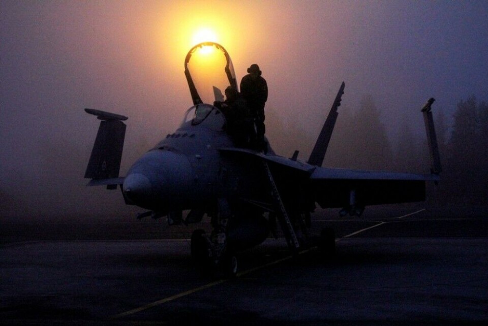 A Finnish Hornet fighter jet. Photo: Finnish Air Force