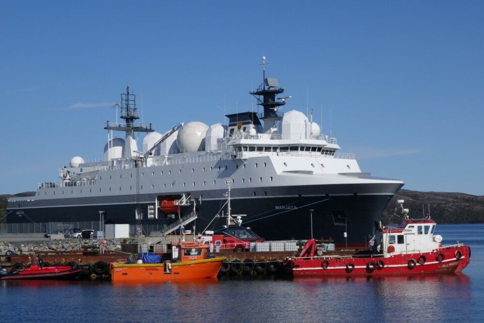 The new 'Marjata' at port in Kirkenes. Photo: Atle Staalesen