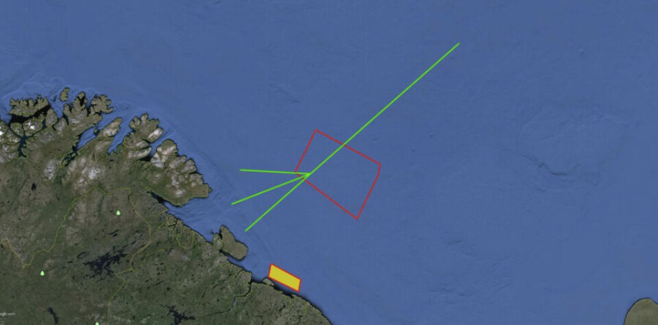 Barents Sea HYDROARC warning for December 11-13. Screenshot from @7fbtk