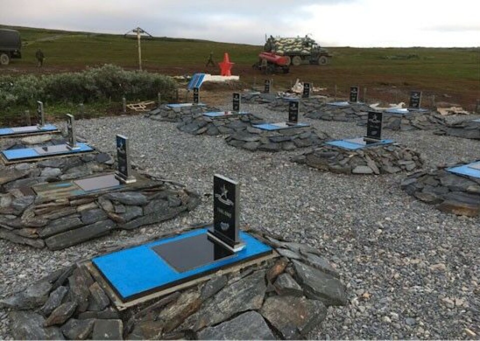 Graveyard for Soviet and British soldiers on Fisherman's Peninsula. Photo: Mil.ru