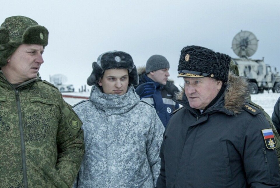 Nikolay Yevmenov (right) on Franz Josef Land in 2015. Photo: mil.ru