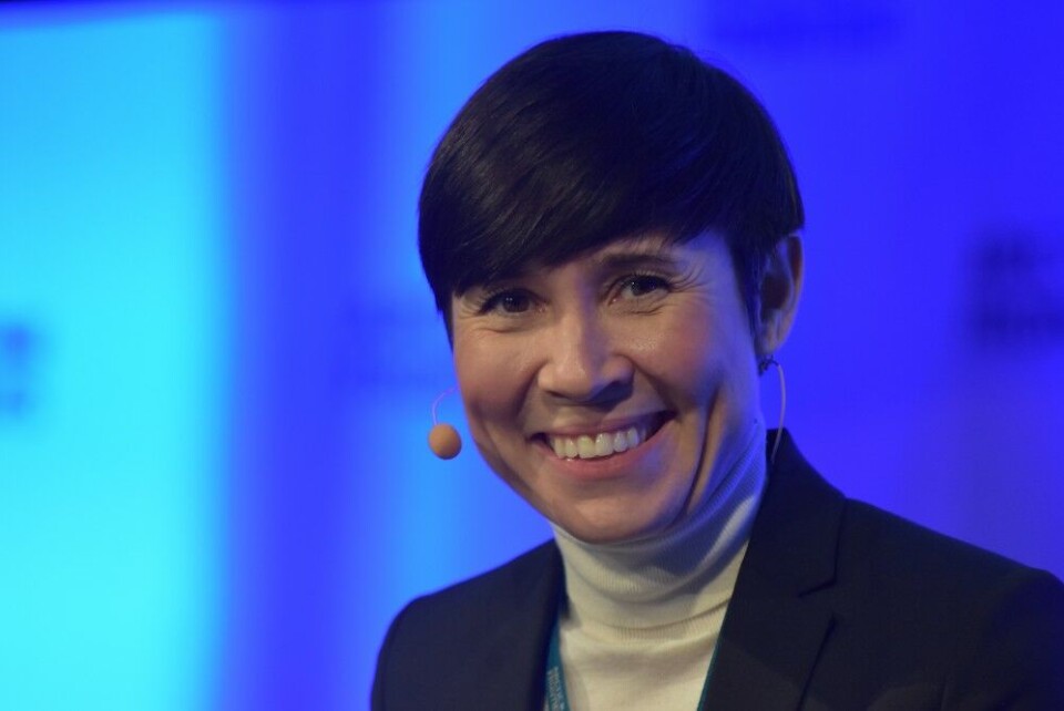 Norwegian Foreign Minister Ine Eriksen Søreide. Photo: Thomas Nilsen