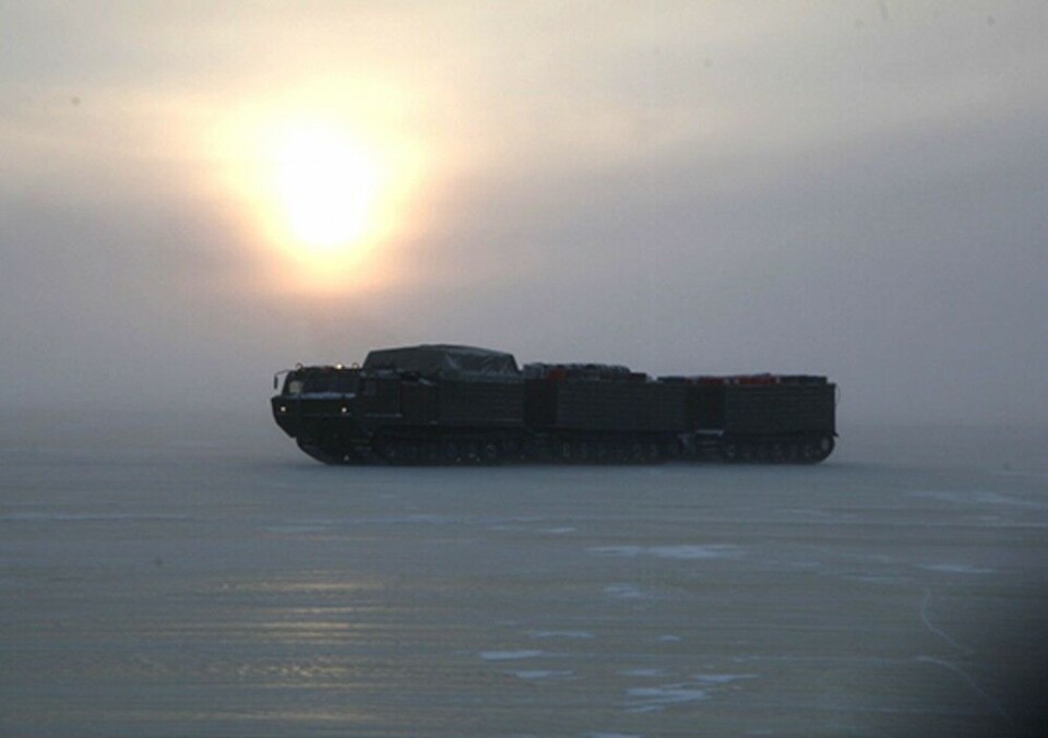 Russian belt carrier DT-30 sets out from Tiksi. Photo: mil.ru