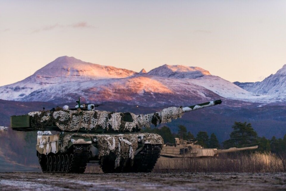 Norwegian Army Leopard 2 main battle tank, assigned to Brigade North's 1st Armored Battalion at Setermoen. Photo: Ole-Sverre Haugli / Forsvaret