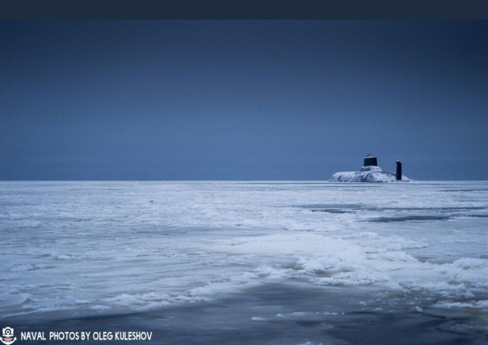 Mid-winter voyage for «Dmitry Donskoy» on her way through the ice in the White Sea. Photo: Oleg Kuleshov