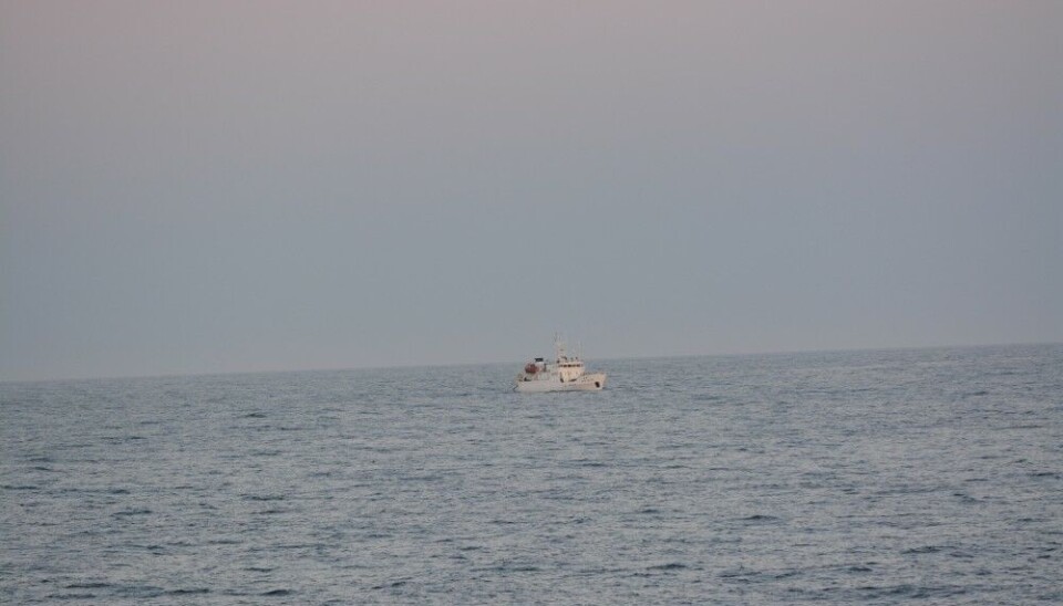 In August 2013, the Russian research vessel “Ivan Petrov” sailed to different locations in the Kara Sea monitoring radioactivity in the sea water. Photo: Thomas Nilsen