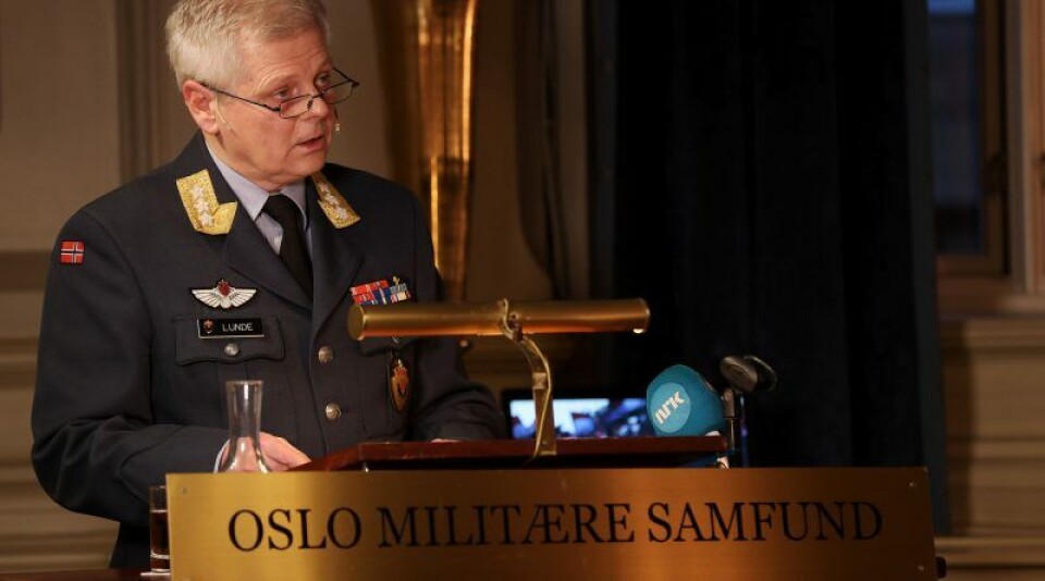Lieutenant General Morten Haga Lunde is Director of the Norwegian Intelligence Service. Photo: Torbjørn Kjosvold / Norwegian Armed Forces