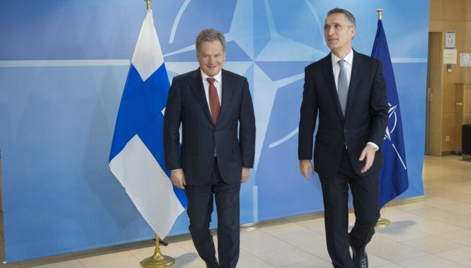 President of Finland Sauli Niinistö met with NATO Secretary General Jens Stoltenberg in 2016. Photo:NATO