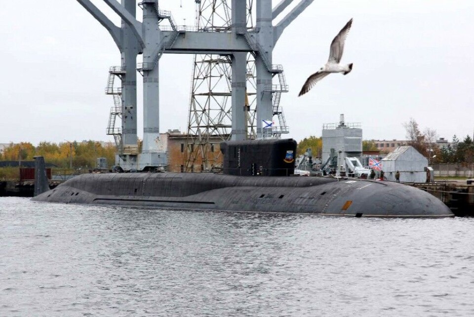 «Yury Dolgoruky» at the quay in Severodvinsk where missiles are loaded. Photo: Russian Defense Ministry
